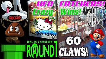 NEW ROUND 1! CRAZY UFO CATCHER WINS + OVER 60 CLAWS!!!