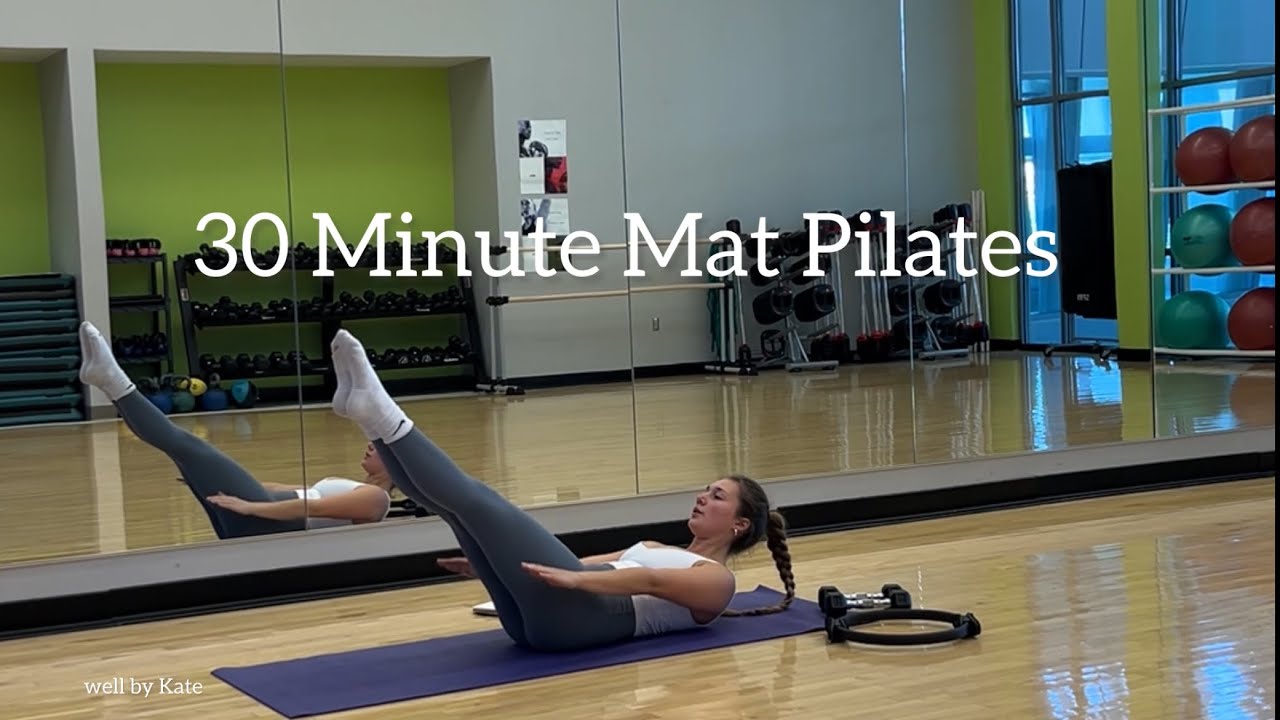 30 Minute Mat Pilates | Optional Ring & Weights | Full Body - Core ...