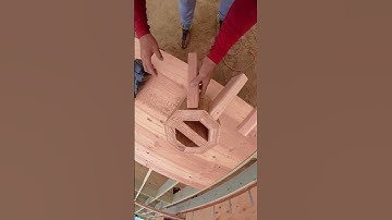 Perfect ridge for a octagon roof #skills #perfect #beauty #tips #construction #shorts