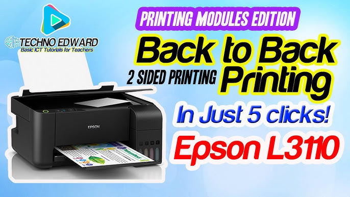 Duplex printing in Epson L3150 Series with mobile via Epson iprint app.. -  YouTube