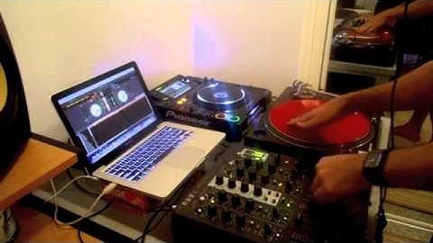 DJ David Ferrini studio set serato scratch live Scratch skills (cdj2000 + technics M5G)