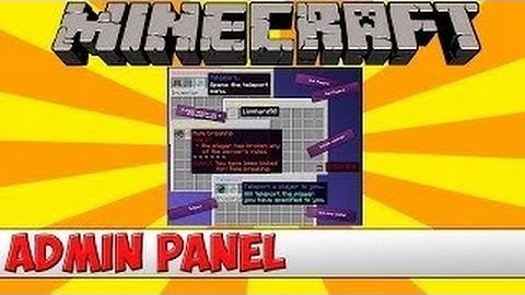 administration-panel | Minecraft Bukkit plugin | With Killerzz1