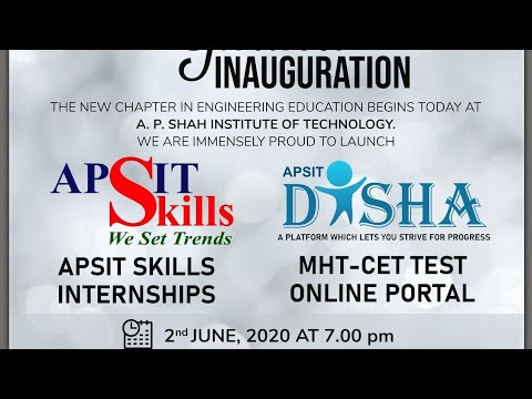 INAUGURATION APSIT SKILLS INTERNSHIP AND DISHA PORTAL