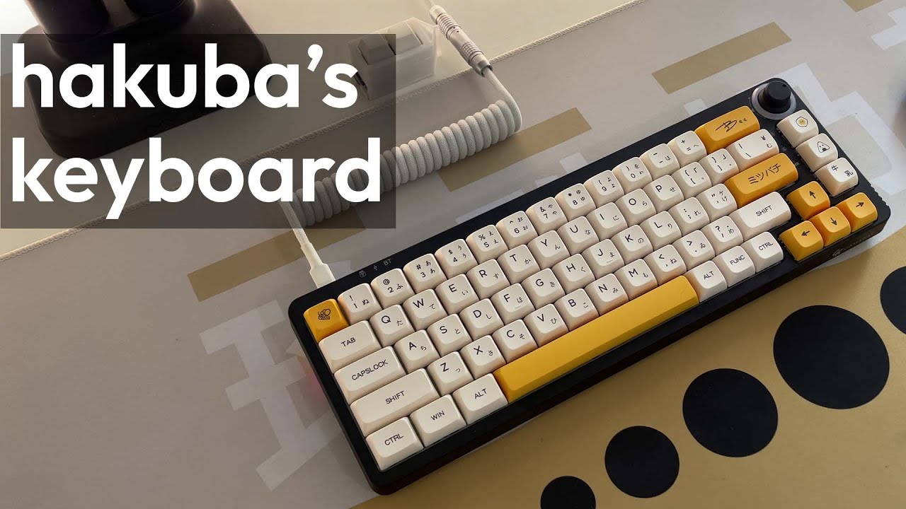 hakuba's Gamakay LK67 with lubed Gateron Yellow Switches Typing Sounds ASMR