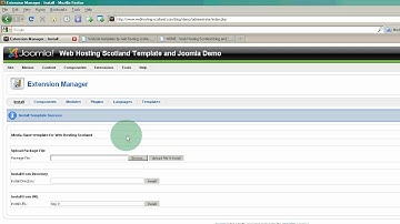 Installing a Joomla Template