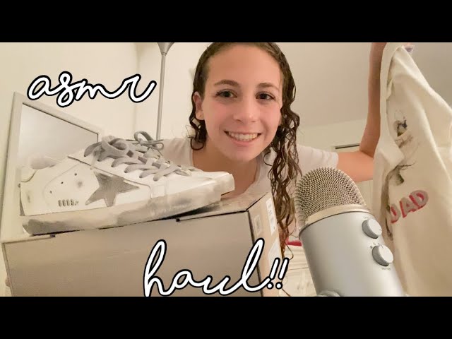 ASMR mini haul! And golden goose unboxing!!!