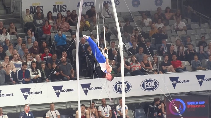 Eleftherios Petrounias - GRE - RINGS - Final - 2020 World Cup Gymnastics, Melbourne, Australia