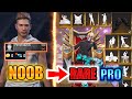 Free Fire new account to *PRO* PART 4 - look how *RARE* became😱🔥
