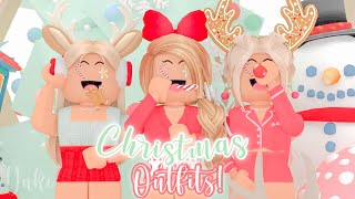 Aesthetic Christmas outfits || (links   codes) ROBLOX