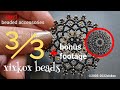 【DIY】xixkox beads 🌻3/3特小ビーズ(15/0)で編む向日葵のピアス