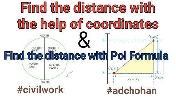 How to Find the Distance Between two Points | Most Easy Method ?~ Civilwork