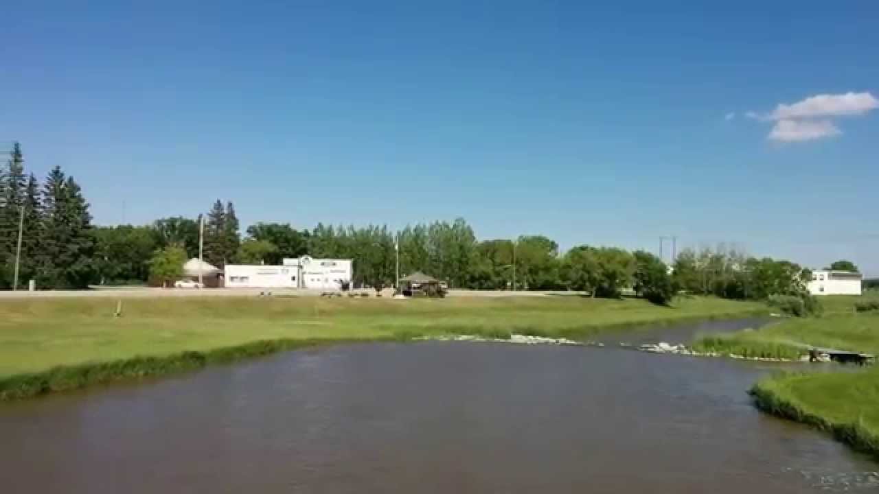 View from the CP Rail Bridge in Manitoba YouTube