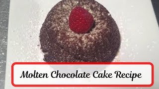 Molten chocolate lava cake recipe -
