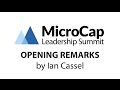 MicroCap Leadership Summit Opening Remarks