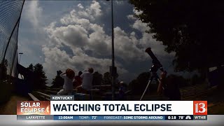 Watching the total eclipse in Kentucky