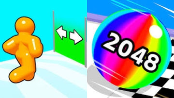 Tall Man Run vs Ball Run 2048 - All Level Gameplay