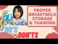 HOW TO STORE BREASTMILK | HOW to DEFROST or THAW BREASTMILK | Mom Jacq