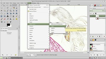 how to transform photos into pencil drawings using gimp ?