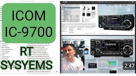 ICOM-9700 , RT - SYSTEMS  Programme