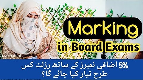 Result Calculation with 5% Additional Marks - Marking Scheme 2021