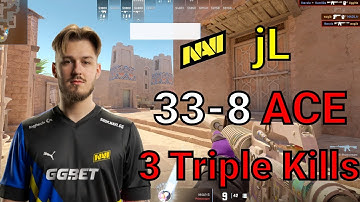 CS2 NAVI jL ACE FACEIT Anubis (33-8) POV | 2024/10/23 | #cs2 #csgo