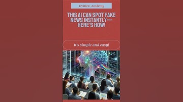 This AI Can Spot Fake News Instantly—Here’s How! #ai #machinelearning #futuretech #deeplearning