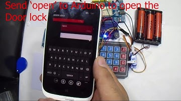 RFID and Keypad based door lock and alert system using Arduino