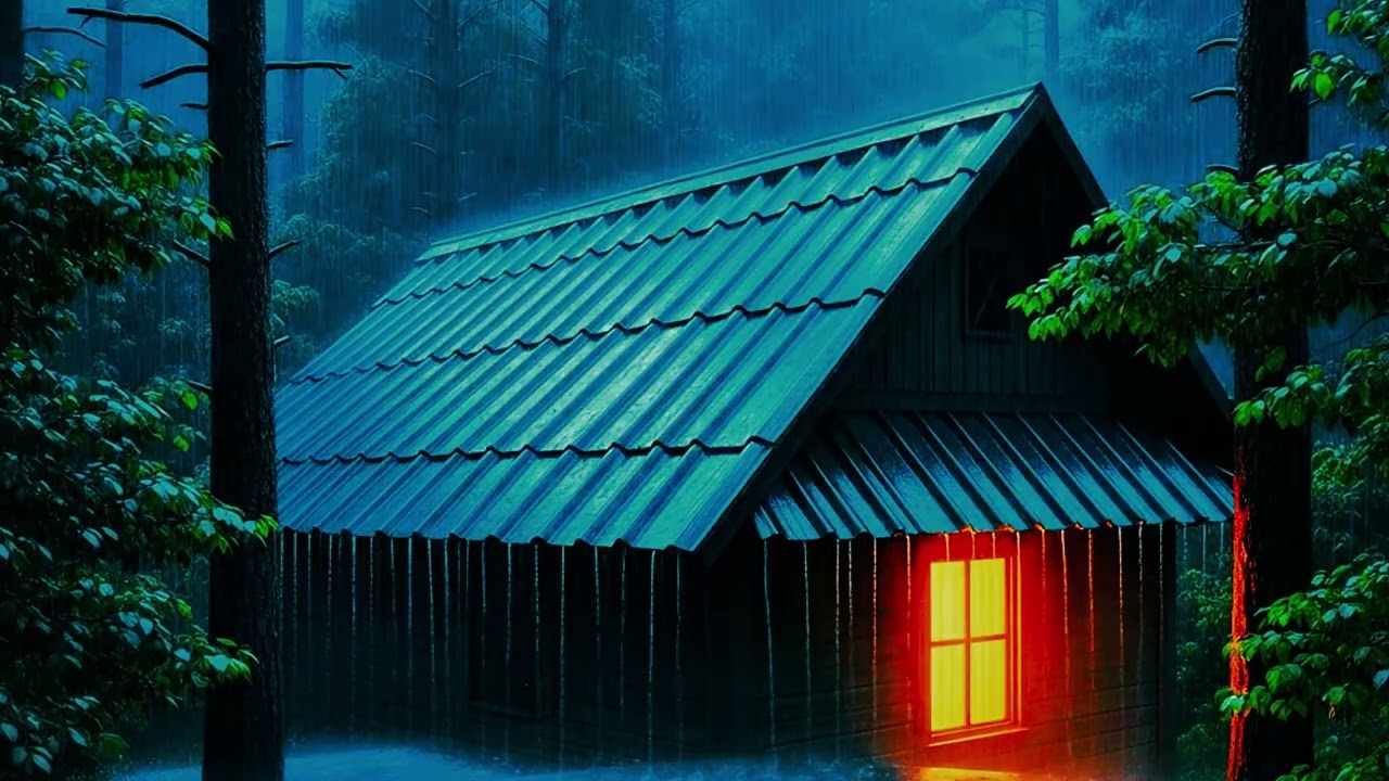 Rain Sounds ASMR - Heavy Rain on Window - Sounds for Deep Sleep