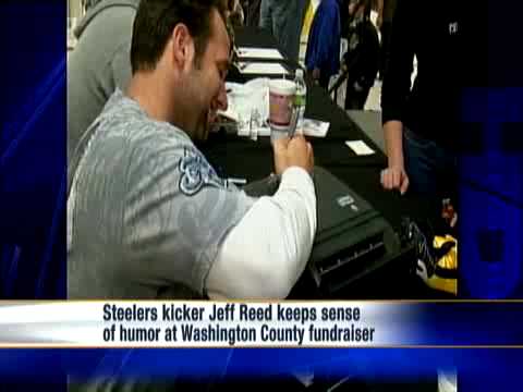 Jeff Reed Autographs Paper Towel Dispenser At Fund...