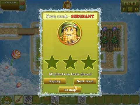Garden Rescue - Christmas Edition - Walkthrough - Level 1-3 - First Boss