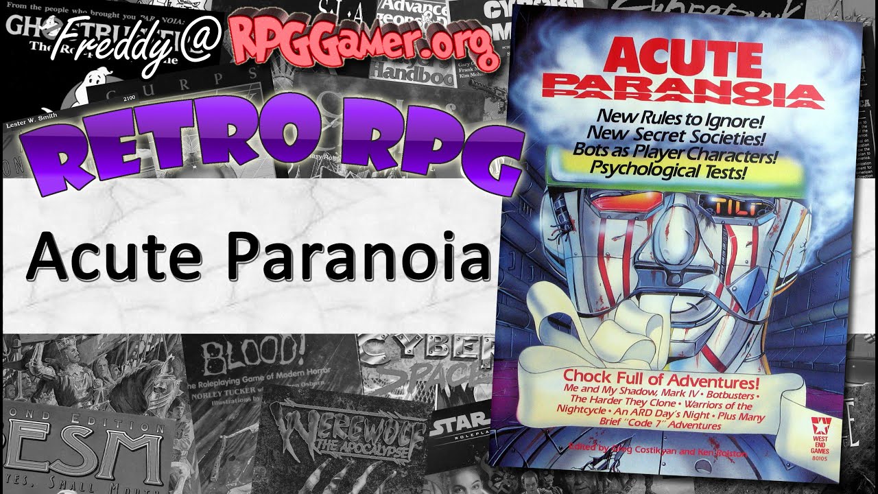 Acute Paranoia (Paranoia, West End Games, 1986) | Retro RPG - YouTube