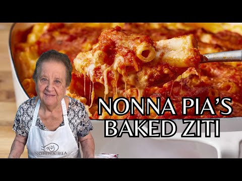 Nonna Pia's Baked Ziti! Hot Out of the Oven!