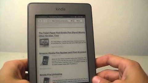 Web Browsing on the Kindle Touch (Kindle Touch Review)