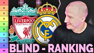 BLIND TIERLIST! Wir ranken europäische Spitzenklubs nach Prestige! STREAM HIGHLIGHT