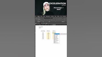 How to Convert Percentages to Ratios!  #exceleration