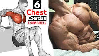 6 DUMBBELLS Chest WORKOUTS - Full Exercise