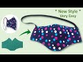 New Style Very Easy Face Mask Sewing Tutorial with Filter & Head Strap | How to Make Face Mask Cloth