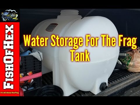 Saltwater Storage Tank For The Frag System