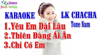 Video thumbnail of "LK Yêu Em Dài Lâu ✦Thiên Đàng Ái Ân ✦ Chỉ Có Em - Karaoke Tone Nam | Yêu ca hát - Love Singing |"