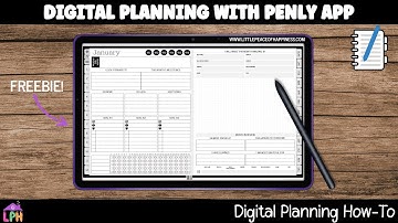 How to use Penly App Tutorial for Digital Planning on Samsung Android Tablet | Free Digital Planner
