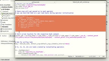 Executing Talend job in Airflow ( snowflake cloud database ) #Airflow for ELT/ETL With Snowflake