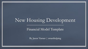 New Housing / Condo Development Financial Model