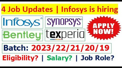 Infosys is hiring | 4 Jobs | 2023/22/21/20/19 batch | No % Criteria | Salary?| How to apply?