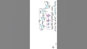 Analog Computer solving differential equation with Op Amp