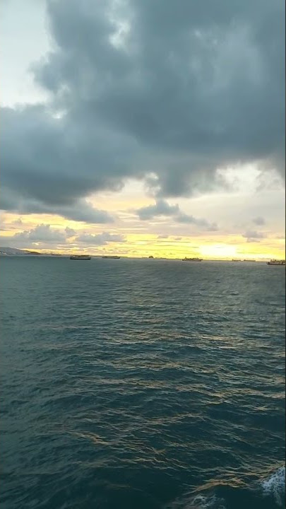 Sunset Selat Sunda di Atas Kapal Bakauheni Merak