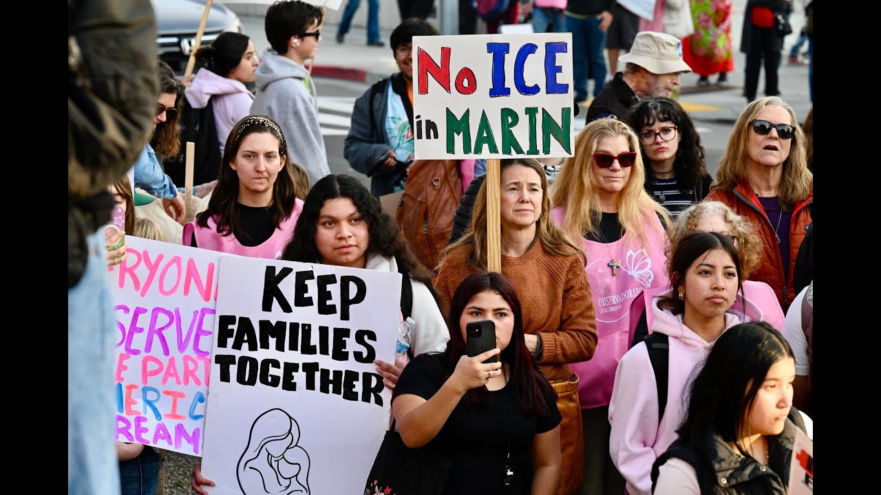 Протест против ICE: Сан-Рафаэль