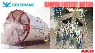 KANPUR METRO UNDERGROUND METRO WORK, FIRST TUNNEL COMPLETE IN KANPUR #kanpurmetroproject #kanpurnews