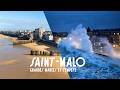 Saintmalo en grandes marees  tempete  entre apocalypse et paradis