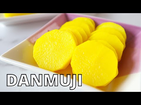 How to make Danmuji | Korean Yellow Pickled Radish | 단무지