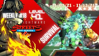 Streets of Rage 4 - Mr.X Nightmare: Weekly Sim #18 - Axel Survival run - Lv41 I Am The One Trophy